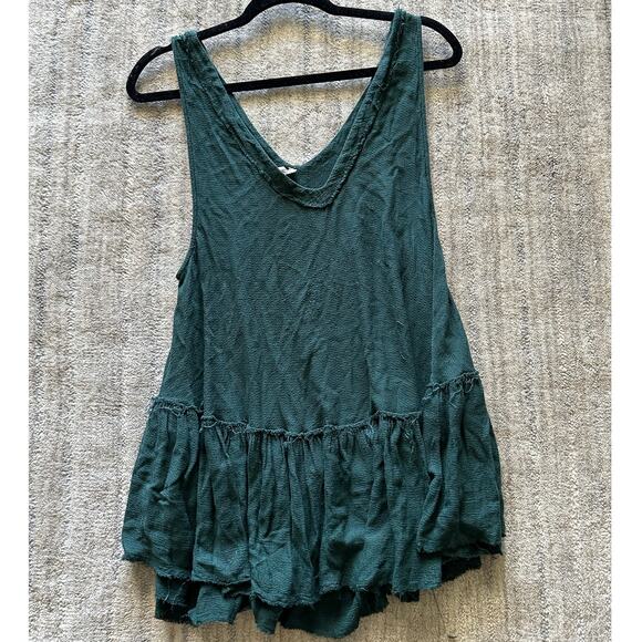 Free People Intimately Say it With a Layer Tank Tunic Teal Green S - Picture 4 of 12